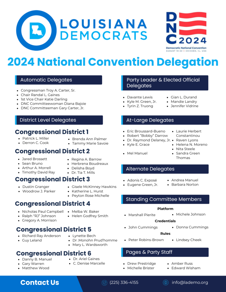 2024 DNC Convention Louisiana Democratic Party